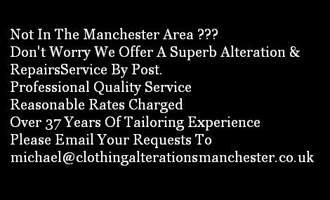 suit clothing repairs alterations manchester